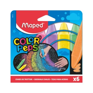 Aszfaltkréta, MAPED Color`Peps, 6 különböző szín